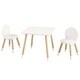 preview thumbnail 2 of 9, White Wooden Kids Toddler Multi-Activity Table and Chair Set Perfect for Child Room or Playroom or Daycare