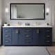 Option Dark Blue / White Quartz Top / Brushed Gold