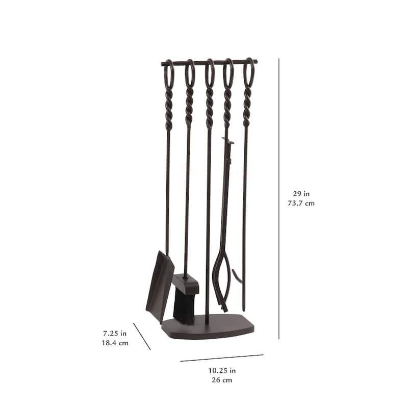 Pleasant Hearth Waverly 5 Pc Fireplace Tool Set