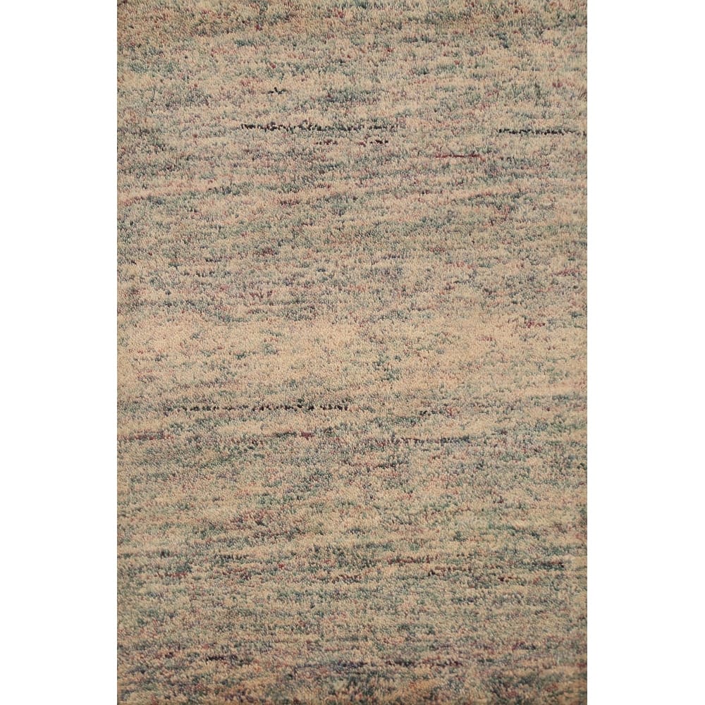 Hand Knotted Oriental 100% Wool Carpet Modern Abstract Beige & Ivories Gabbeh Area Rug - 3' 0'' X 2' 1''