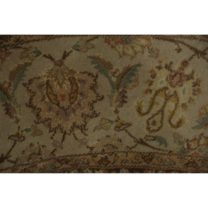 Hand Knotted Oriental 100% Wool Carpet Traditional All-Over Purples Peshawar Area Rug - 8' 2'' X 8' 1''