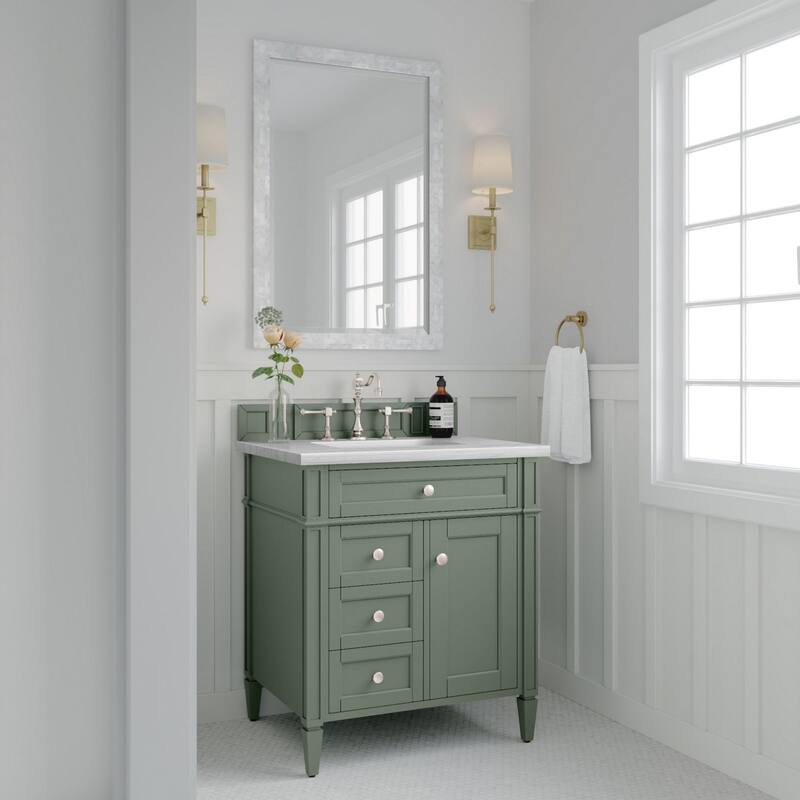 James Martin Vanities 655-V30-3AF Brittany 30" Single Basin Poplar