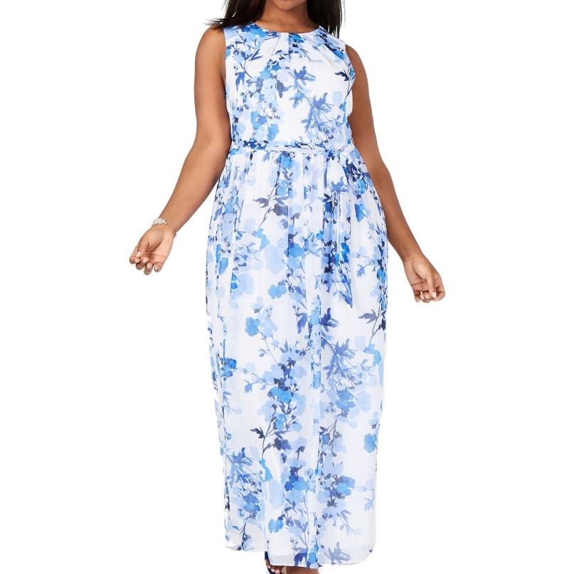 jessica howard sleeveless floral maxi dress