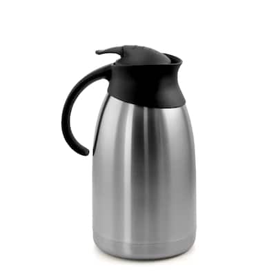 MegaChef 2 Quart Stainless Steel Thermal Beverage Carafe for Coffee and Tea
