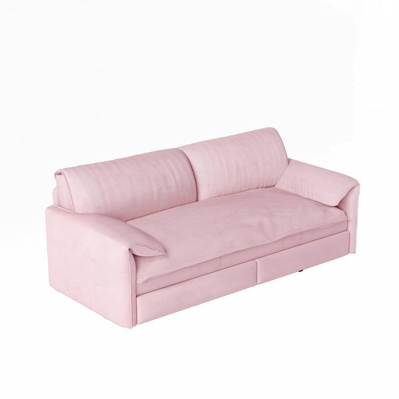 Convertible Sleeper Sofa Multi-Functional Velvet Loveseat Bed