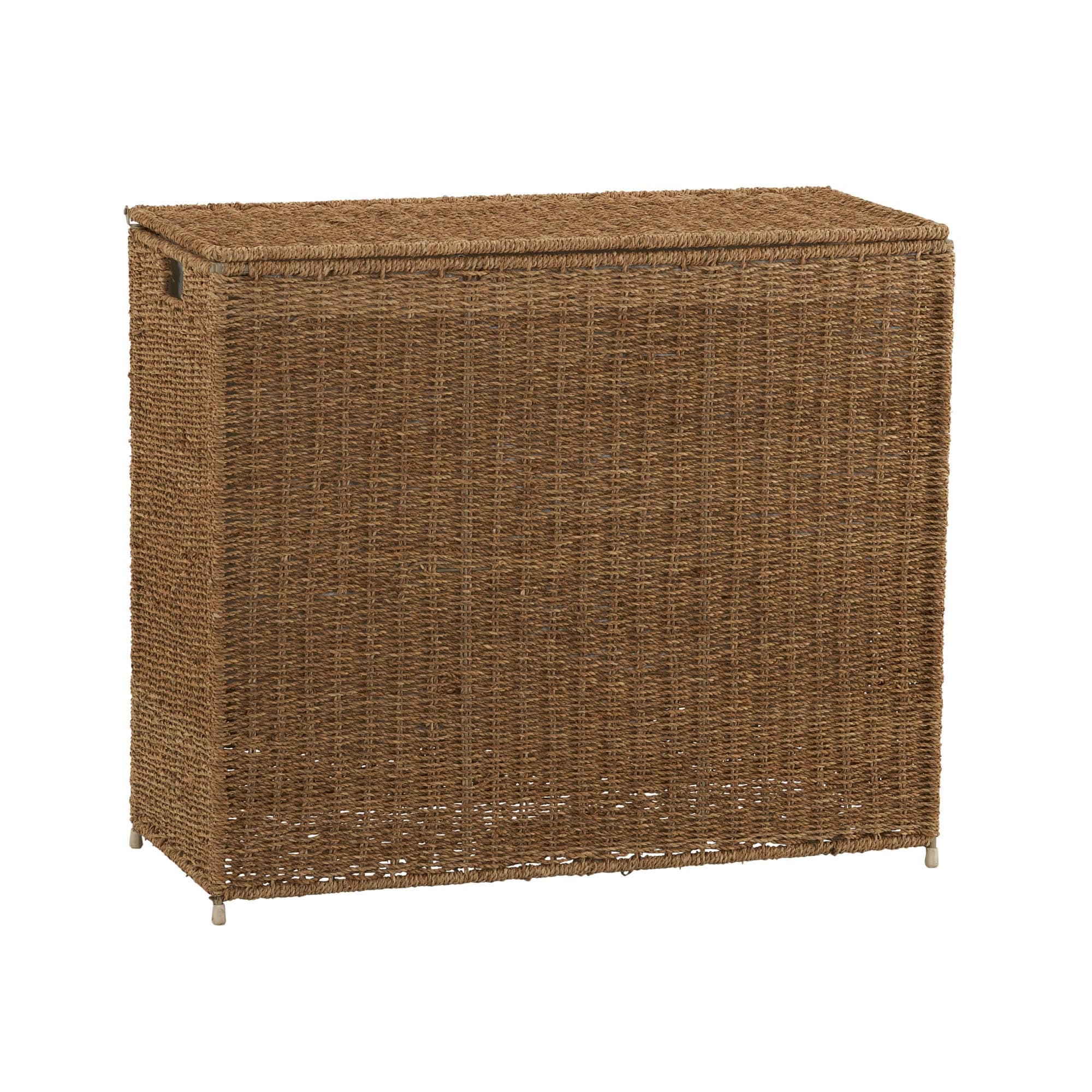 Household Essentials 3 Compartment Wicker Laundry Sorter
