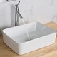 preview thumbnail 9 of 19, Kraus Elavo 19 inch Rectangle Porcelain Ceramic Vessel Bathroom Sink