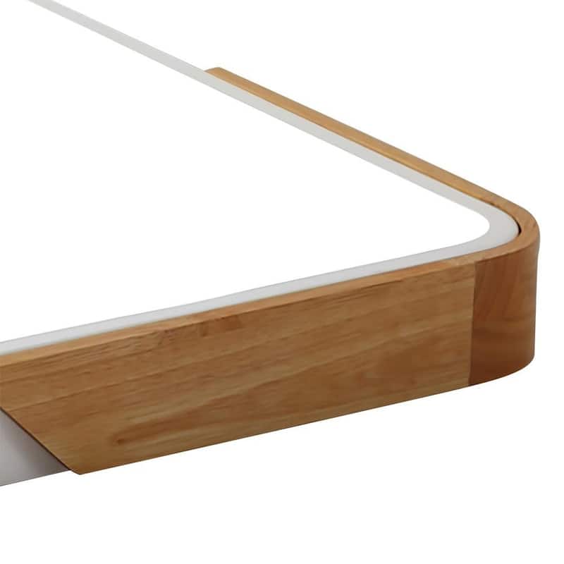 Farmhouse Ultra-thin Rectangle Dimmable LED Flush Mount Light