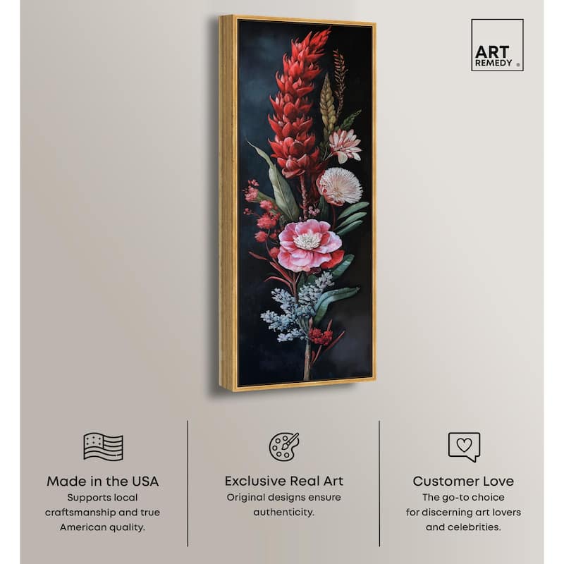 Botanical Rhapsody I Panoramic Canvas by Art Remedy