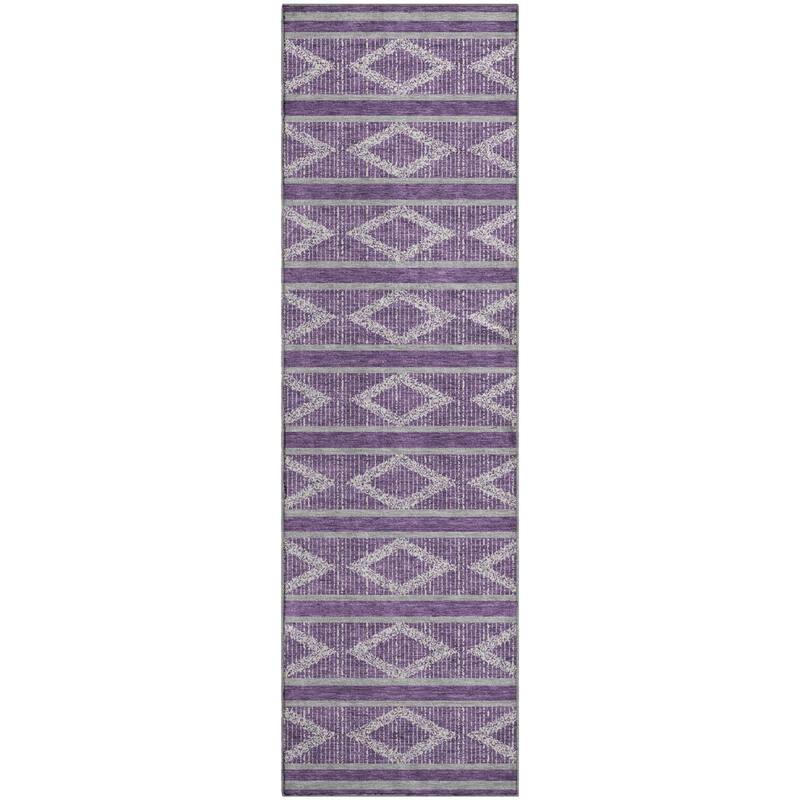 Premium Washable Super Soft Geo Diamonds Mayfield Rug