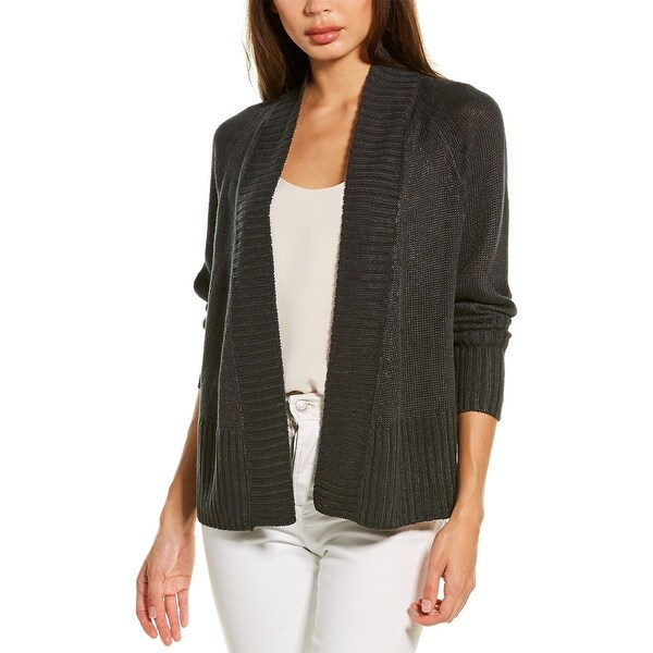 white linen cardigan