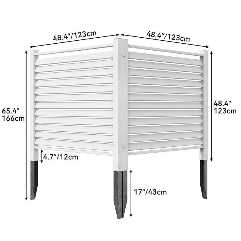 48 in. H x 48 in. W Privacy Fence Panel