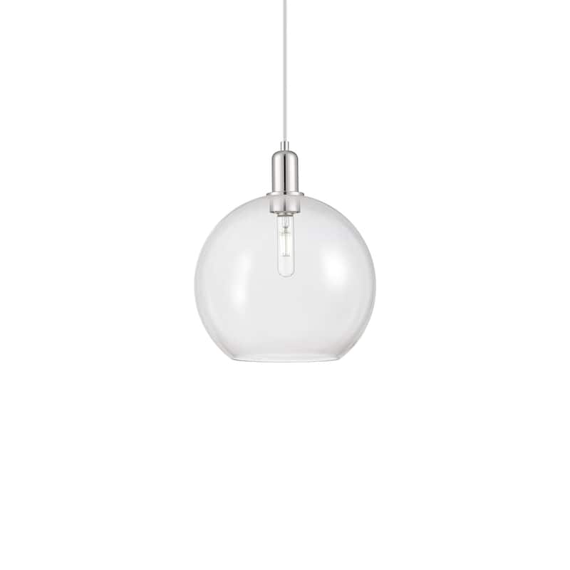 Innovations Lighting 716-1P-15-12 Athens Pendant Athens 12" Wide - Polished Nickel / Clear