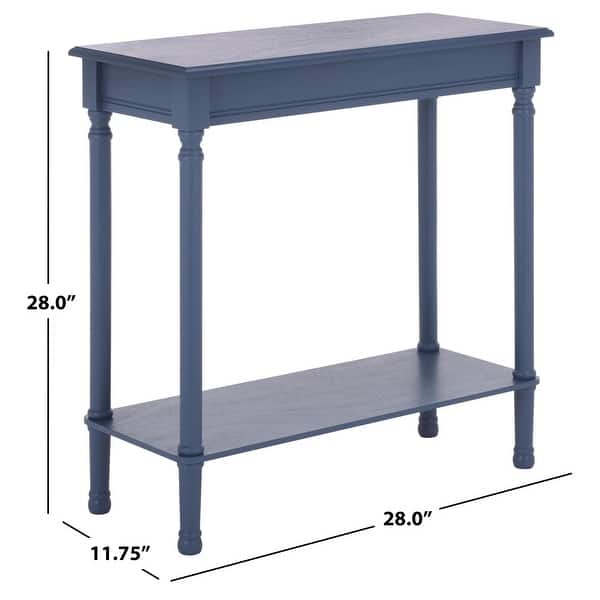 dimension image slide 4 of 8, SAFAVIEH Tinsley 28-Inch Rectangular Wood Console Table, Transitional - 28" W x 12" D x 28" H