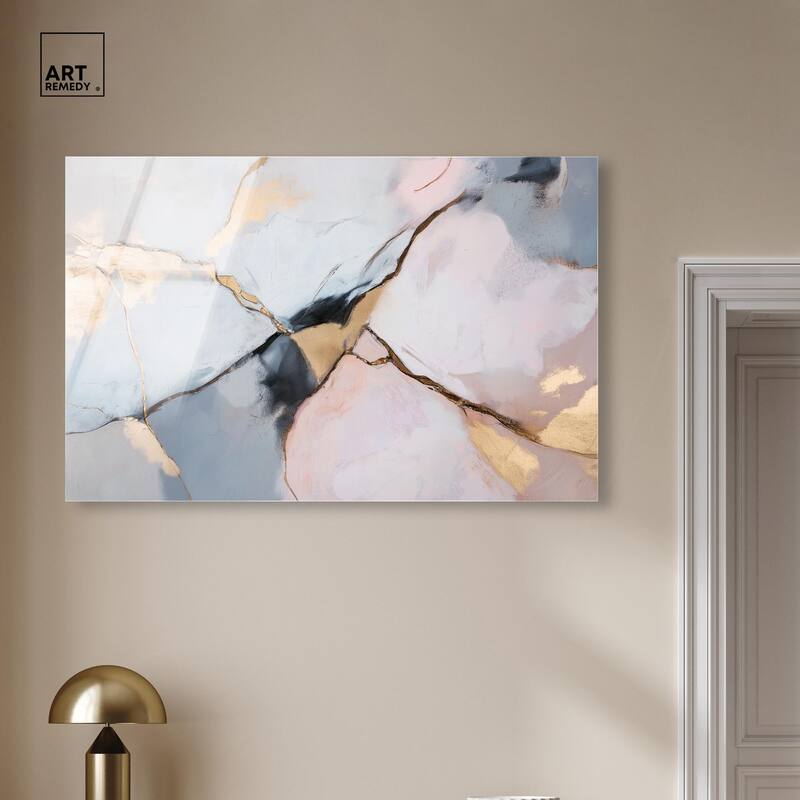 Gilded Veins Acrylic by Art Remedy, Ready to Hang