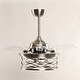 preview thumbnail 7 of 10, 36-inch Retractable 3-Blade Modern Metal Chandelier Ceiling Fan with Remote