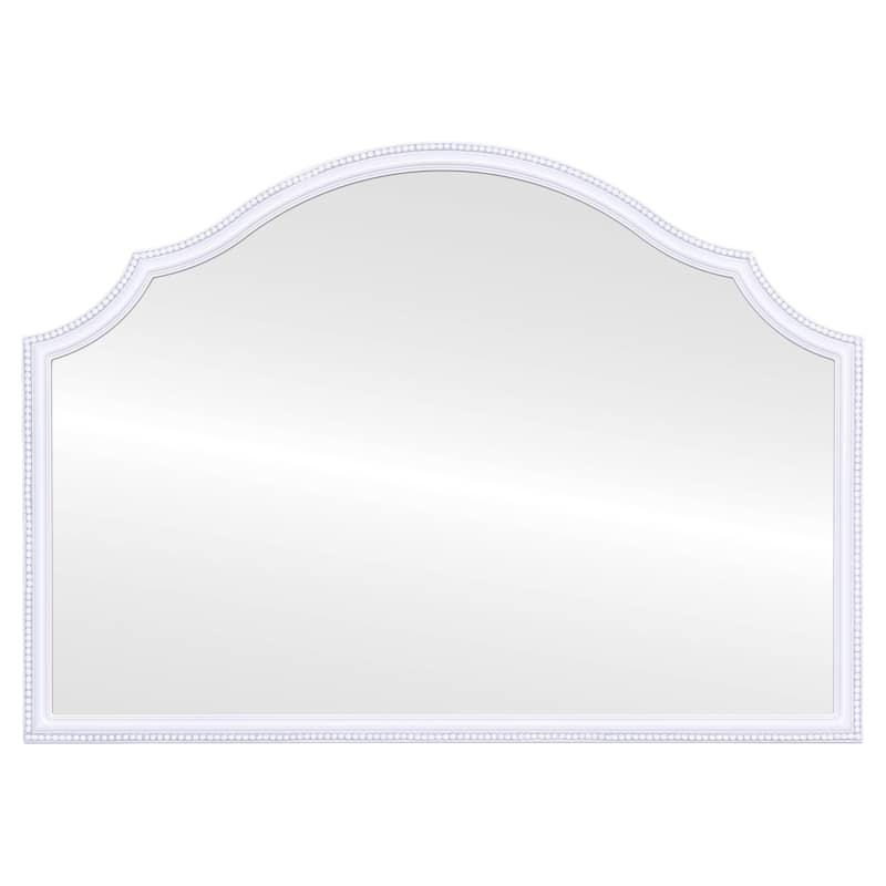 Lansing Framed Mantel Mirror - Peaks Cathedral - 38x27 - White