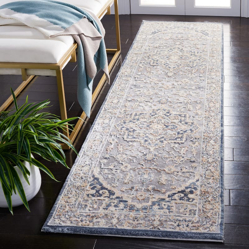 SAFAVIEH Martha Stewart Uranie Vintage Oriental Polyester Rug - 2'2" x 8' Runner