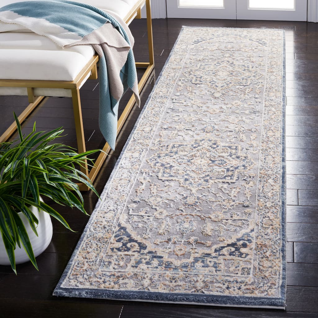 SAFAVIEH Martha Stewart Uranie Vintage Oriental Polyester Rug - 2'2" x 8' Runner