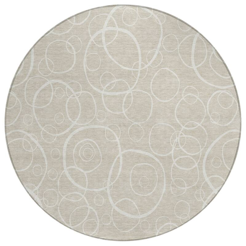 Machine Washable Indoor/ Outdoor Contemporary Nexus Chantille Rug