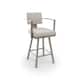 Option Cream Faux Leather / Matt Light Grey Metal
