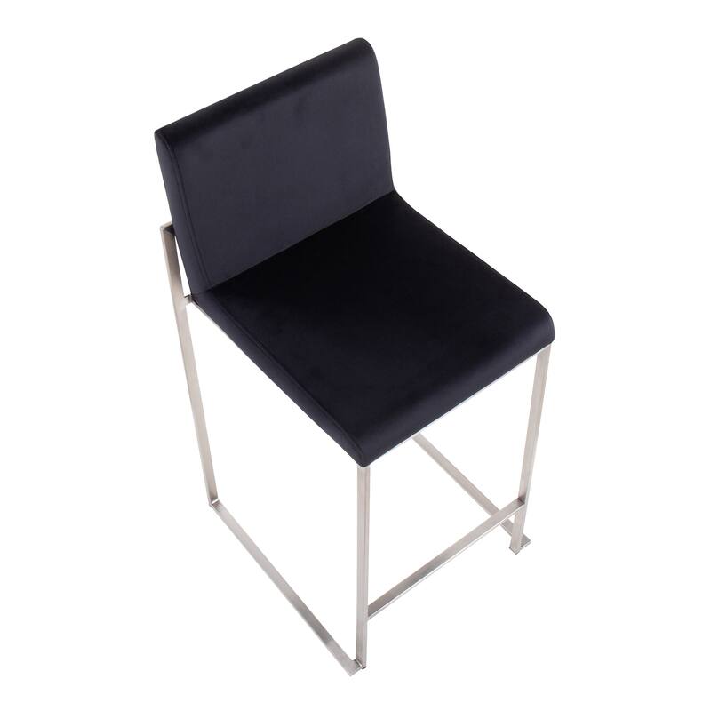 Silver Orchid Forrest High Back Counter Stool - Set of 2