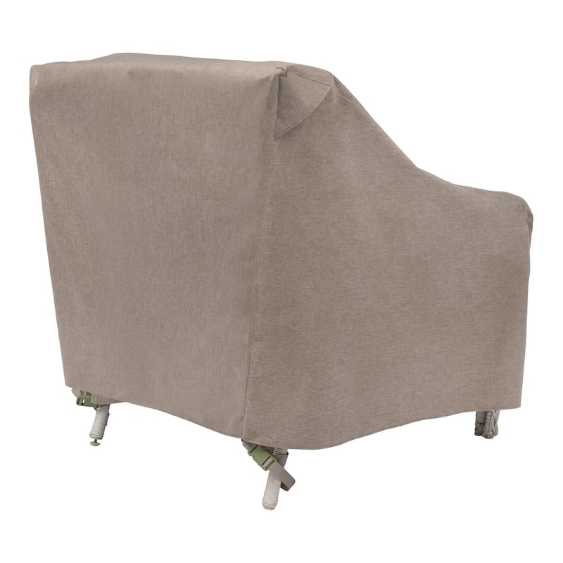 Modern Leisure® Garrison Patio Lounge/Club Chair Cover, Waterproof, 35"L x 38"W x 31"H, Sandstone, 2-Pack
