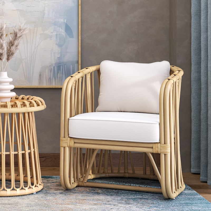 NPD Furniture Shanaya Rattan Accent Arm Chair - Natural
