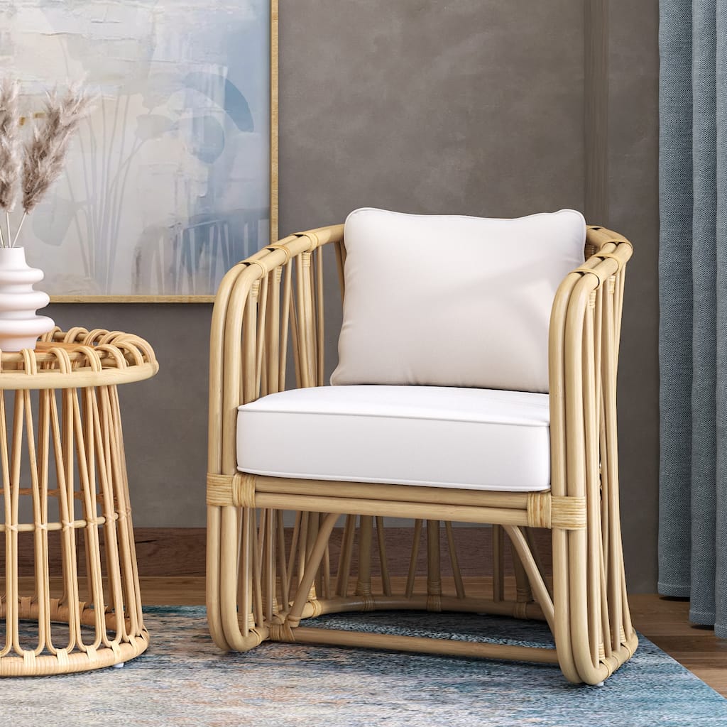 NPD Furniture Shanaya Rattan Accent Arm Chair