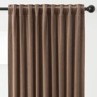 Chanasya Velvet Partial Blackout Room Darkening Window Curtain Panel Pair (Set of 2)