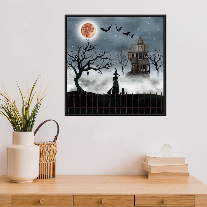 Amanti Art Harvest Moon I Framed Canvas Wall Art
