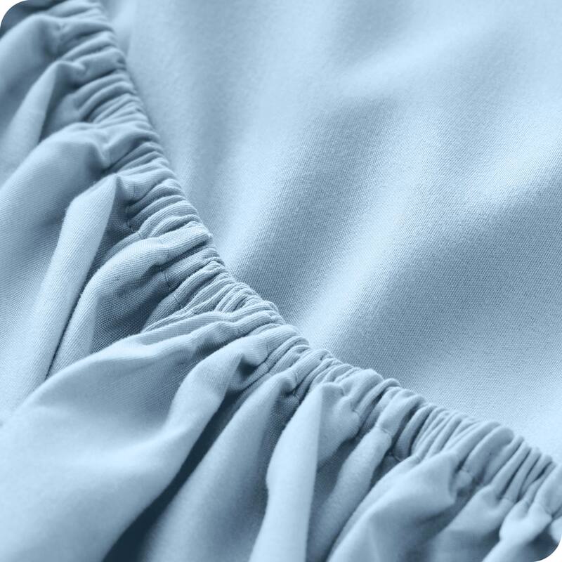 Bare Home Ultra-Soft Microfiber 22 Inch Extra Deep Pocket Fitted Sheet