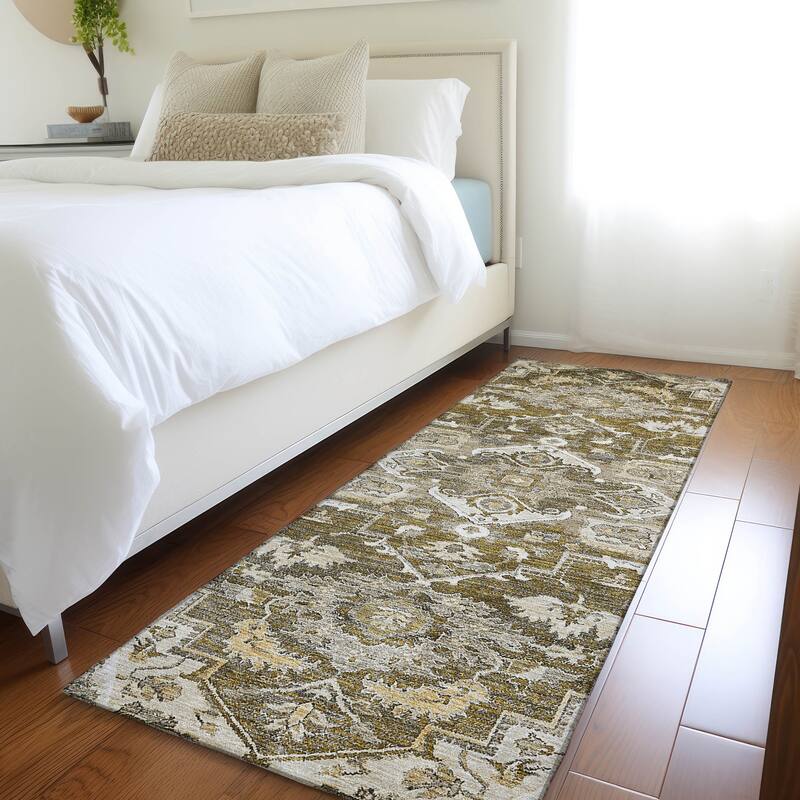 Machine Washable Indoor/ Outdoor Chantille Traditional Boho Rug