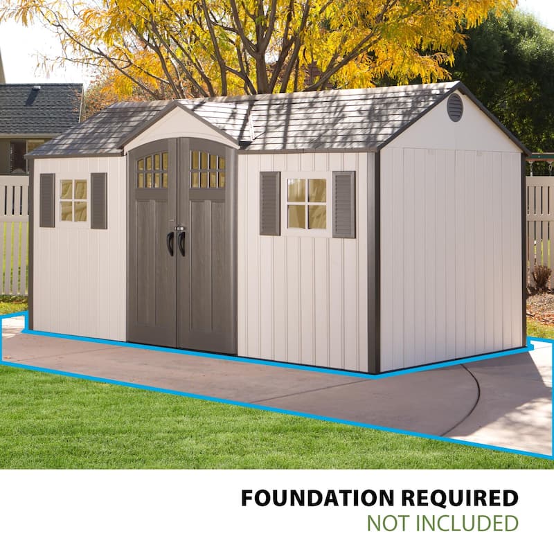 Lifetime 15 Ft. x 8 Ft. Outdoor Storage Shed