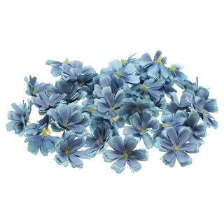 30Pcs 1.77" Artificial Silk Plum Blossom Flower Heads Fake Flowers ...