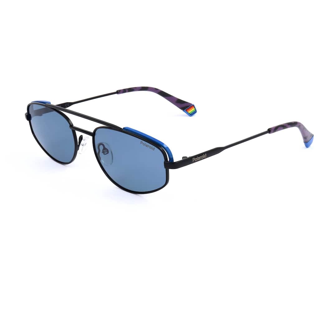 Polaroid Unisex 55mm Black Azure Sunglasses PLD6130-S-OY4-55
