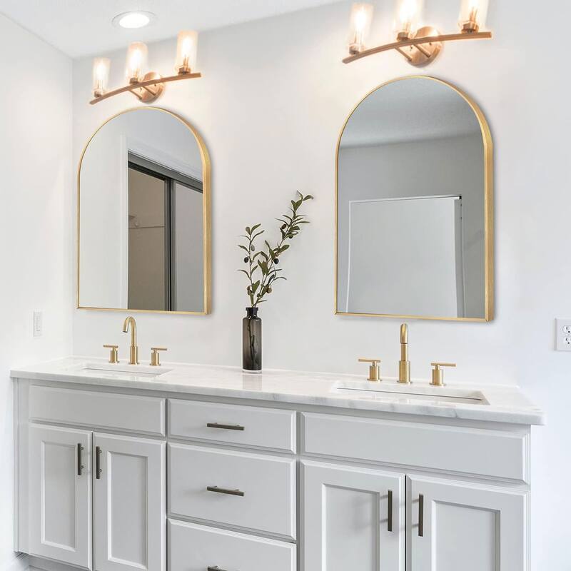 Modern Arch Bathroom Wall Mounted Vanity Mirror