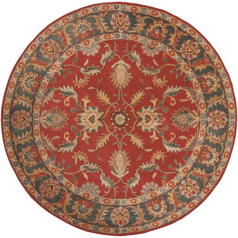 Artistic Weavers Coliseum Hand Tufted Traditional Border Wool Area Rug