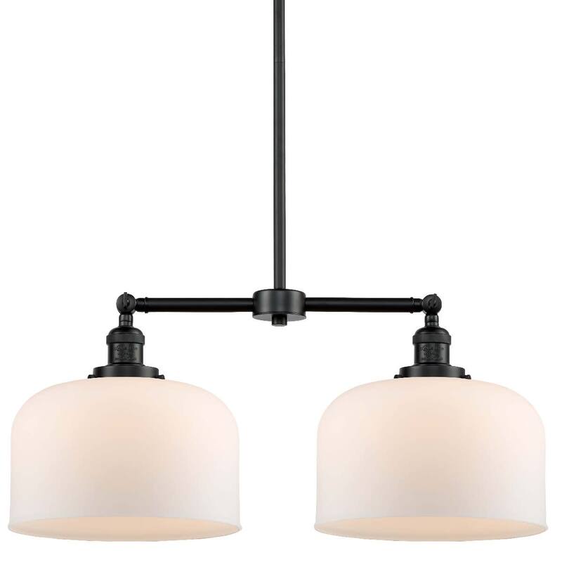 Innovations Lighting X-Large Bell 2 Light 21" Wide Linear Chandelier