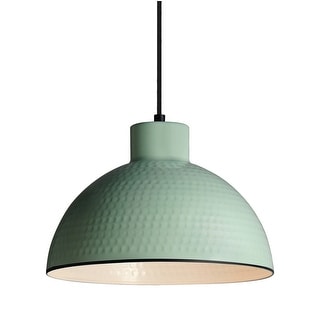 Maxim 35144 Rockport 12" Wide Pendant with Hammered Metal Shade