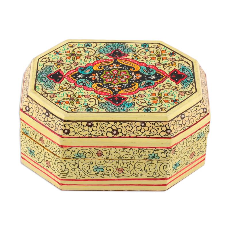 Novica Handmade Persian Shield Decorative Wood Box