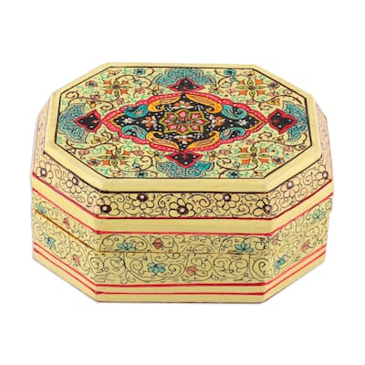 Novica Handmade Persian Shield Decorative Wood Box