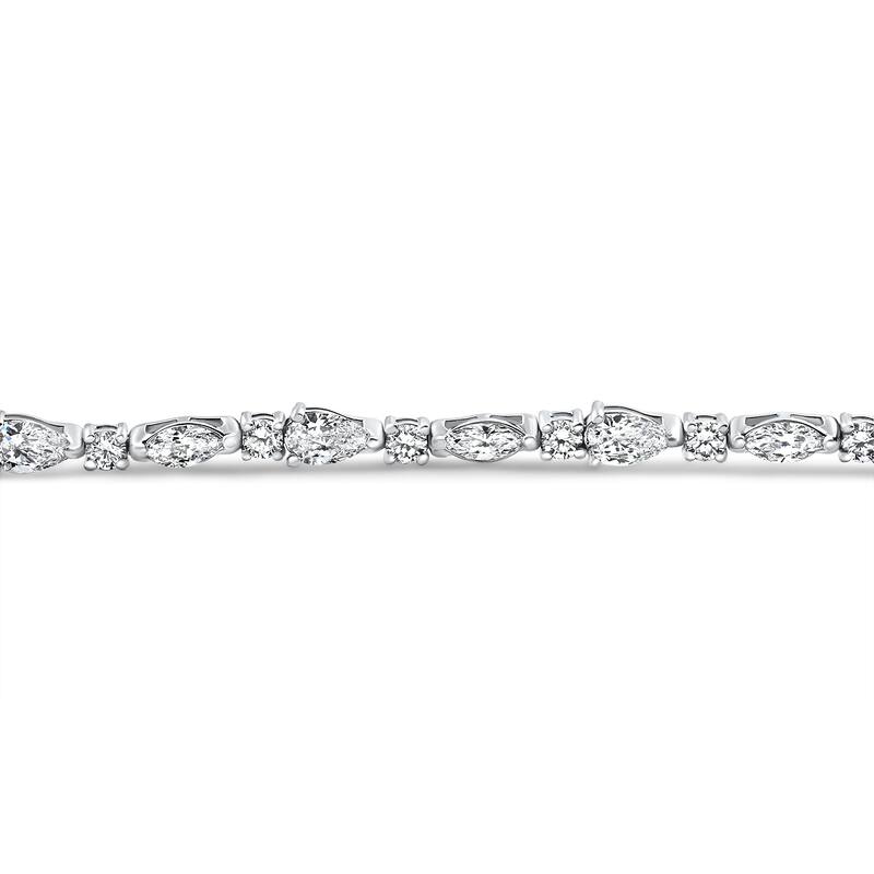 4.10Ct Multi-Stone Diamond 7" Tennis Bracelet Gold Lab Grown