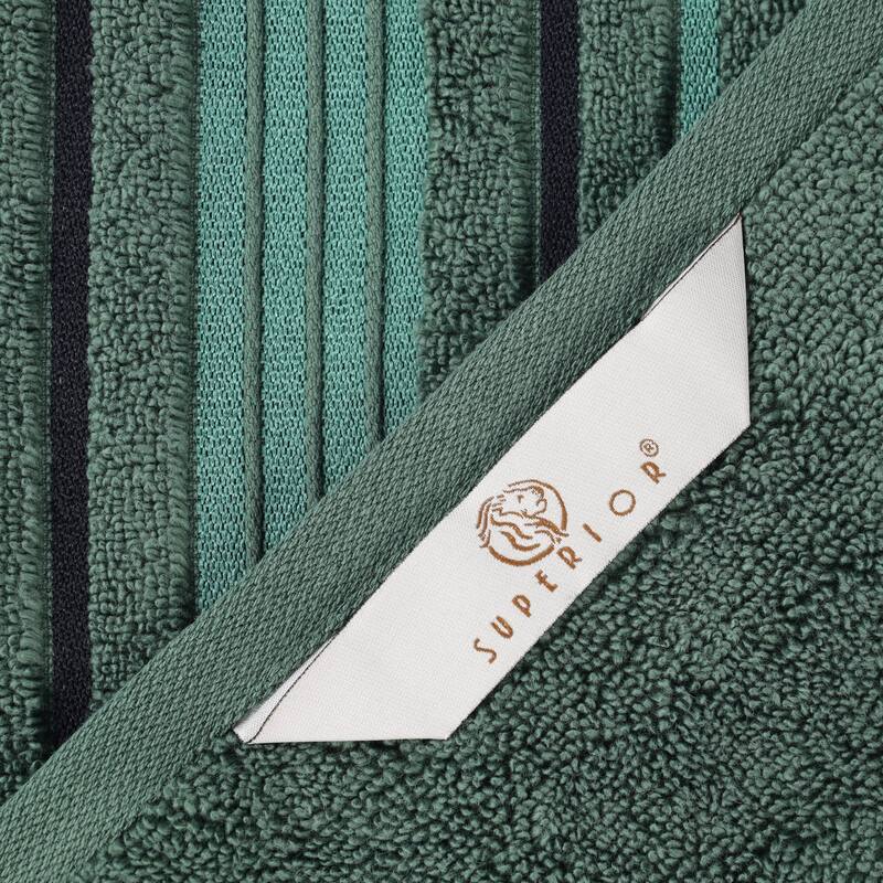 Superior Sadie Zero Twist Cotton Solid and Floral Bath Towel Set of 4