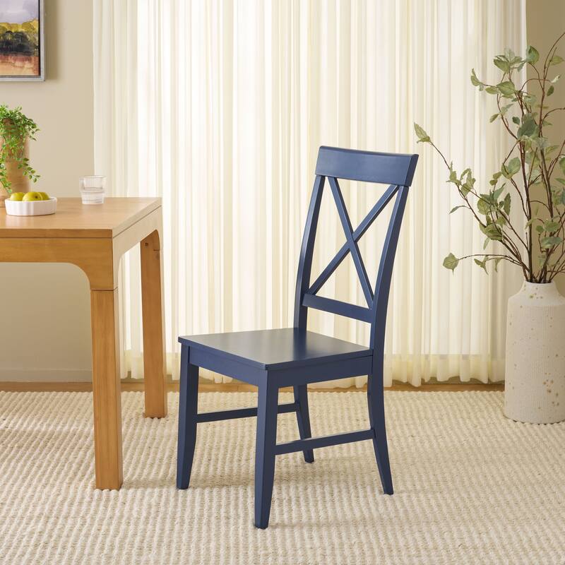 SAFAVIEH HOME Ksenia X-Back Side Chair - 18"W x 22"D x 38"H