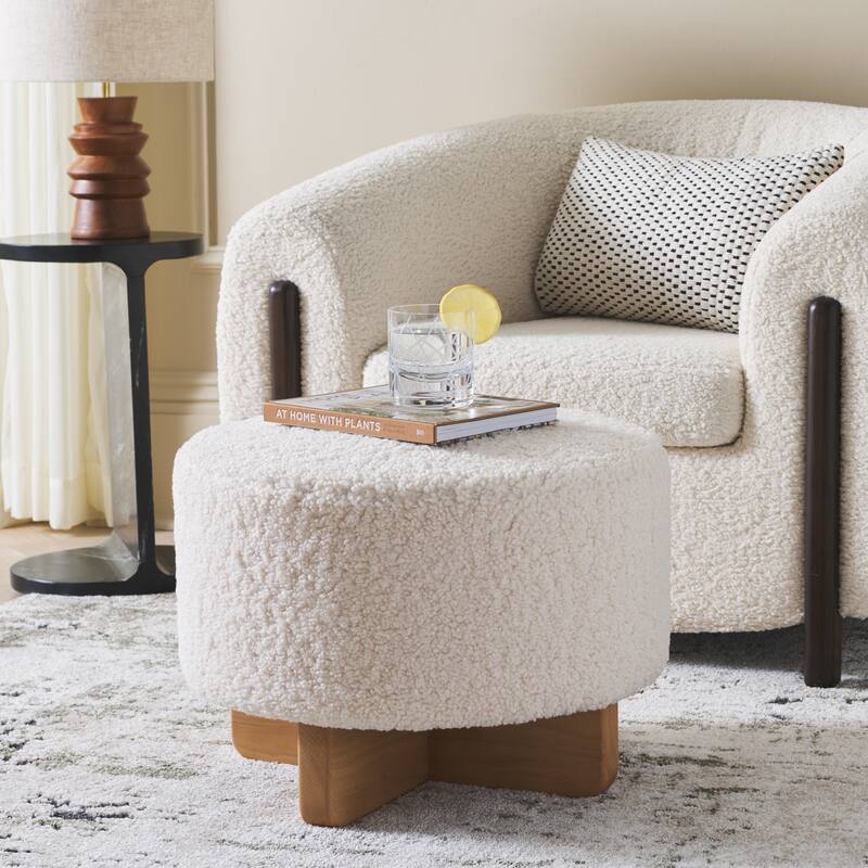 SAFAVIEH Home Alistair Round Ottoman