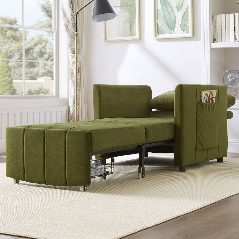 Upholstered Convertible Sleeper Sofa