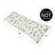 preview thumbnail 4 of 2, Floral Leaf Collection Body Pillow Case (Pillow Not Included) - Green White Boho Watercolor Botanical Woodland Tropical Garden
