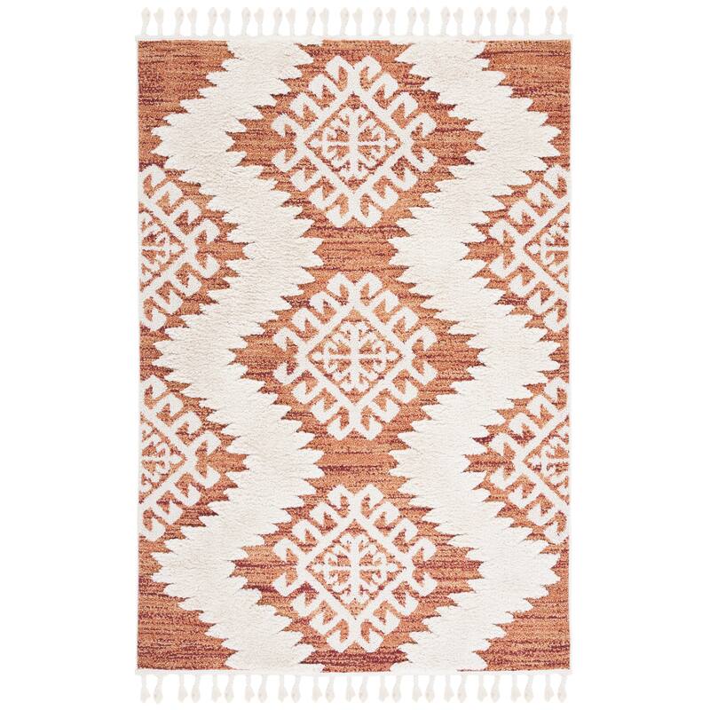 SAFAVIEH Moroccan Tassel Shag Berneice Boho Tribal 2-inch Thick