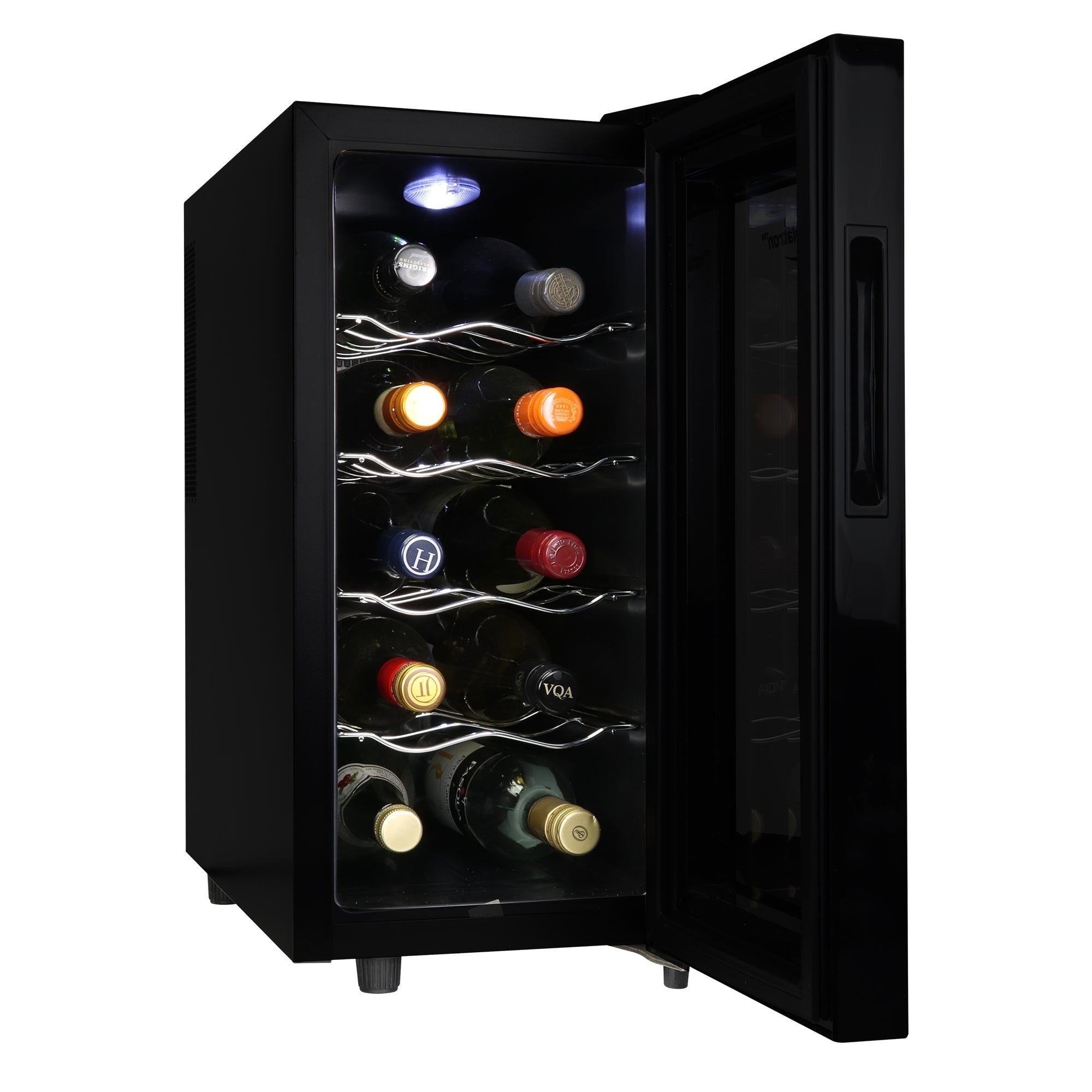 Koolatron 20 Bottle Wine Cooler, Black Thermoelectric Wine Fridge, Wine Fridge Koolatron 20 Bottle Wine Cooler Freestanding Thermoelectric  Mini Fridge